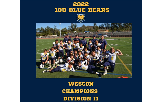 10U Blue Bears Regional Champions!