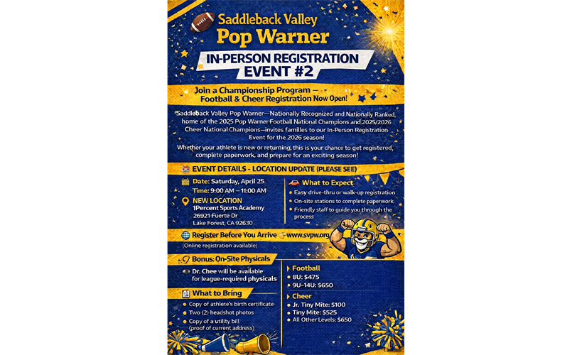 2nd In-Person Registration